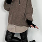 Oversized Pullover "Mata" - schoko