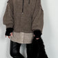 Oversized Pullover "Mata" - schoko