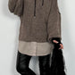 Oversized Pullover "Mata" - schoko