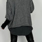 Oversized sweater "Mata" - gray