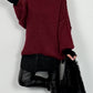 Oversized sweater "Mata" - burgundy