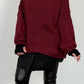 Oversized Pullover "Mata" - bordeaux