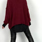 Oversized Pullover "Mata" - bordeaux