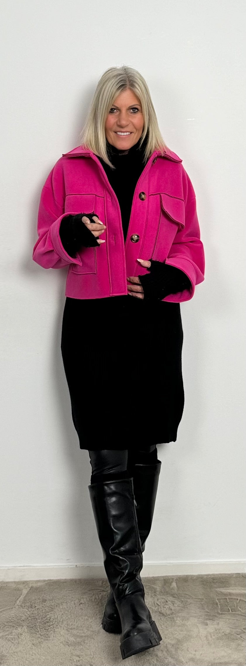 Boxy jacket "Mercy" - pink