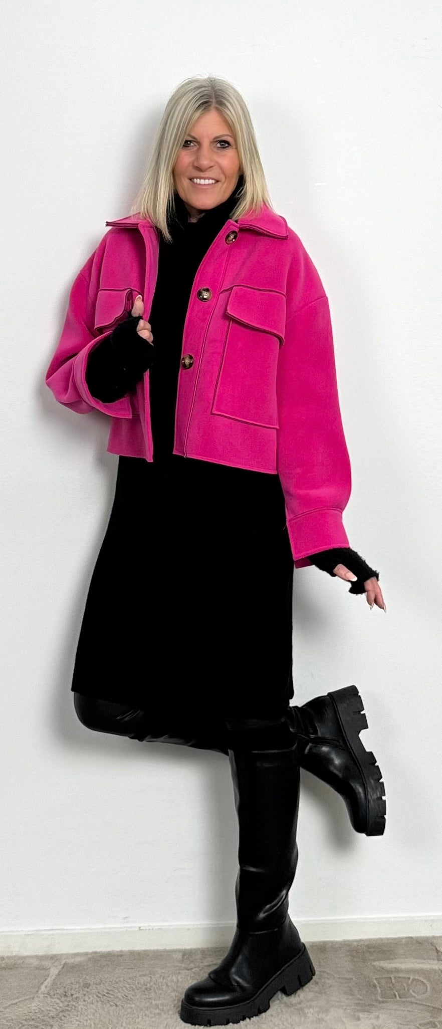 Boxy jacket "Mercy" - pink