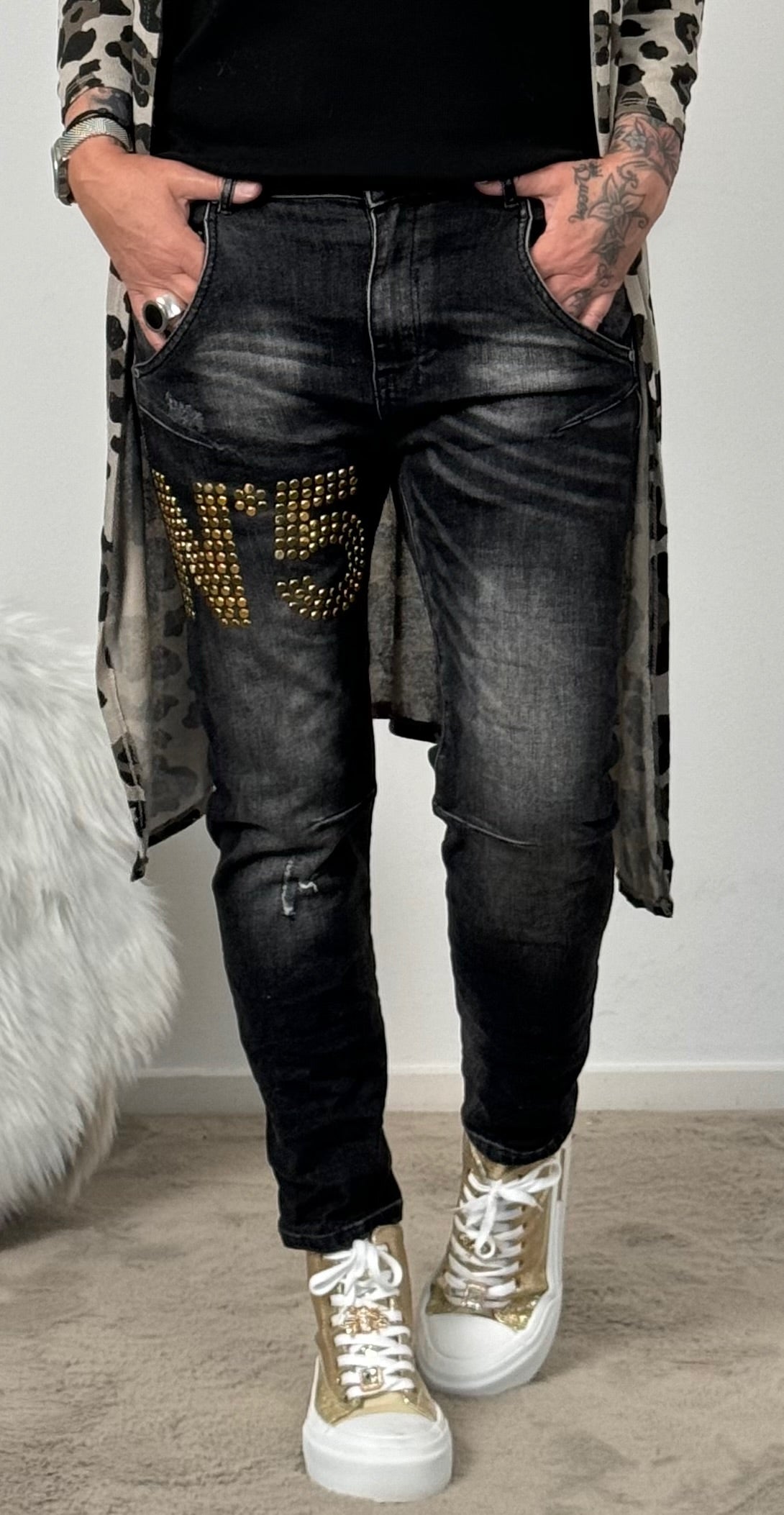 Jeans "N*5" - black-used