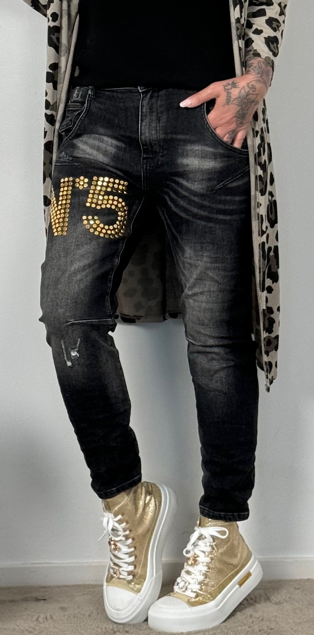 Jeans "N*5" - black-used