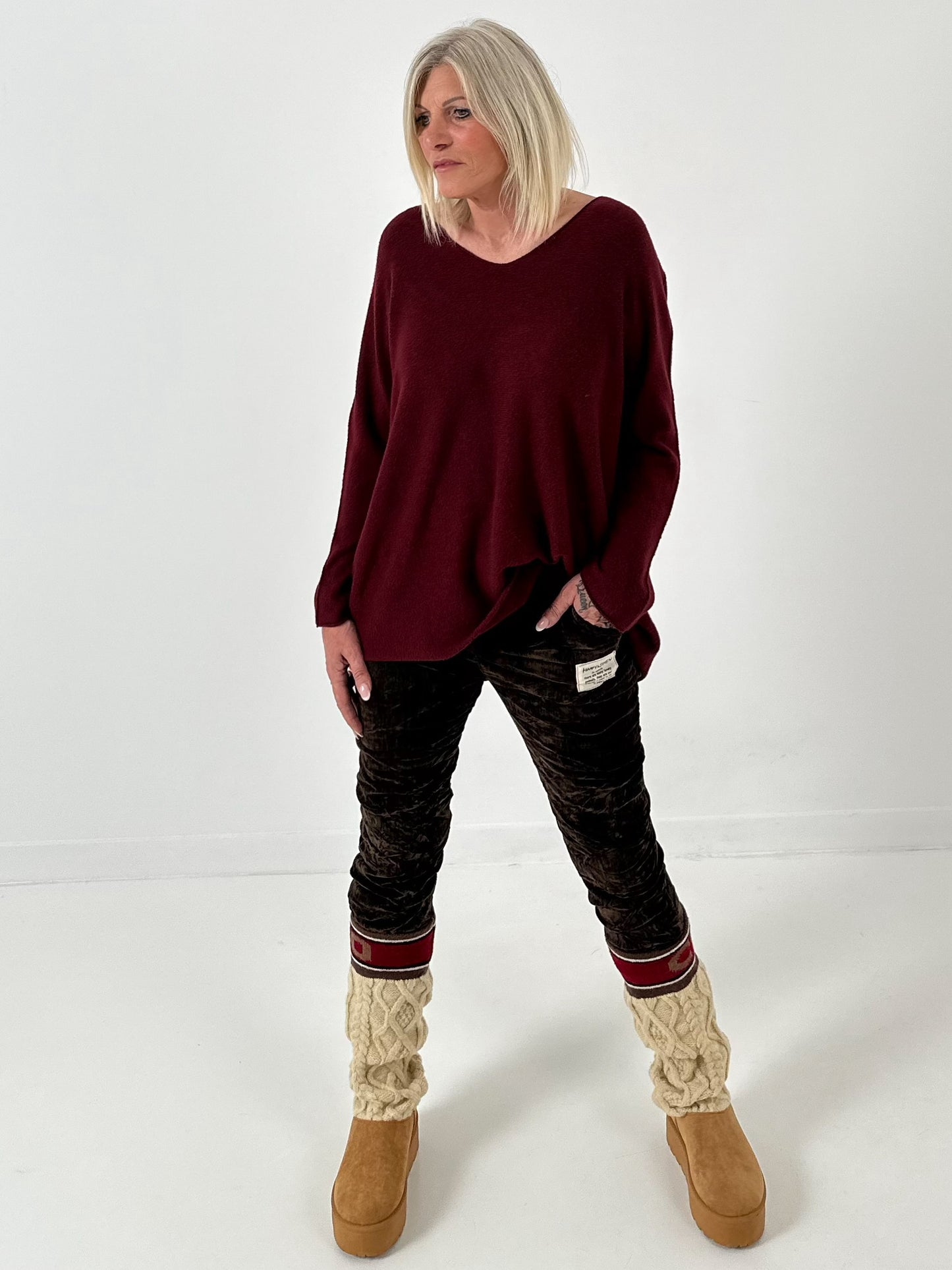 Boots model "Frosty Walk" - camel-beige-multicolored