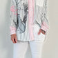 Bluse Modell "Fay" - weiss-grau-rosa (lieferbar ca. ab 18.01.25)