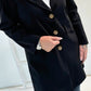 Frock coat/long blazer model "Vanity" - black