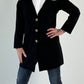 Frock coat/long blazer model "Vanity" - black