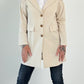 Frock coat/long blazer model “Vanity” - beige