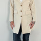 Frock coat/long blazer model “Vanity” - beige