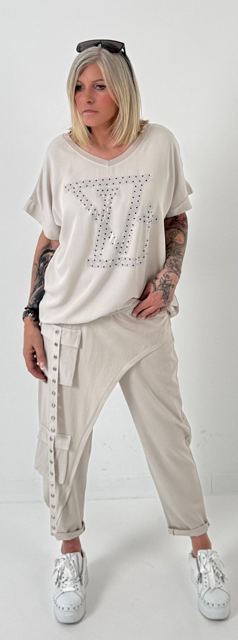 Hose Modell "Sideplay" - beige