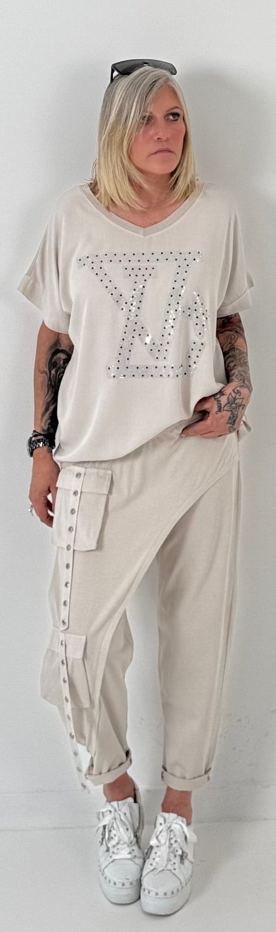 Hose Modell "Sideplay" - beige