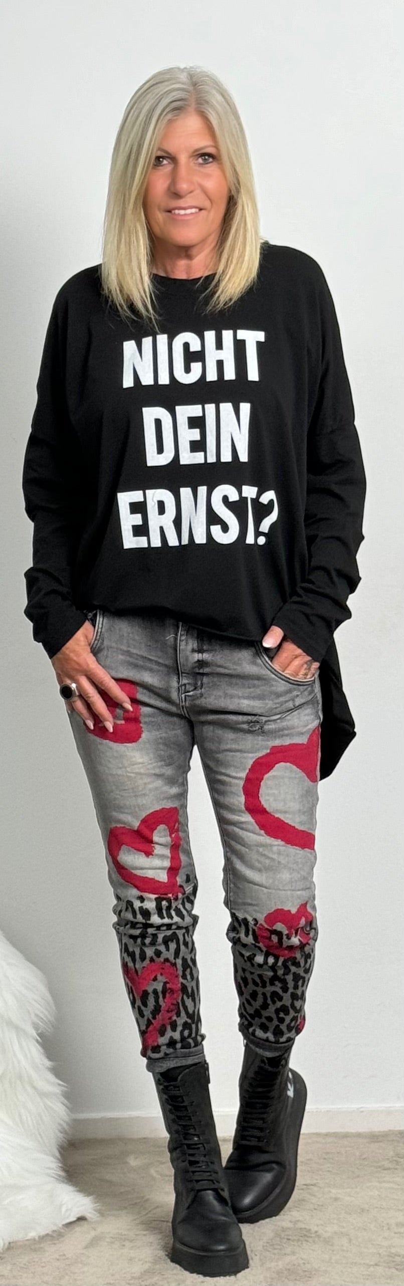 Jeansbroek "Amy" - grijs