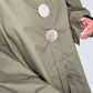 Oversized blouse with 3 large buttons "Rebecca" - olive