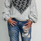 Pullover "Big Leo Heart" - grau