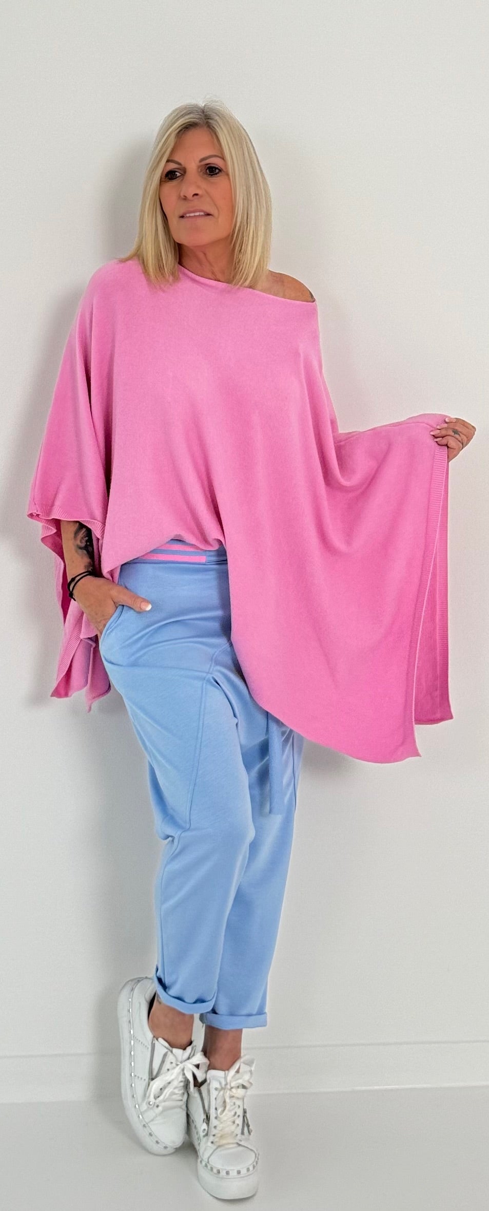 Poncho Modell "Joelle" - candy