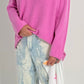 Sweater V-neck model "Nena" - candy pink