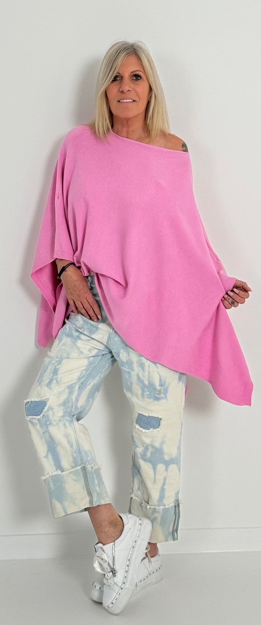 Poncho Modell "Joelle" - candy