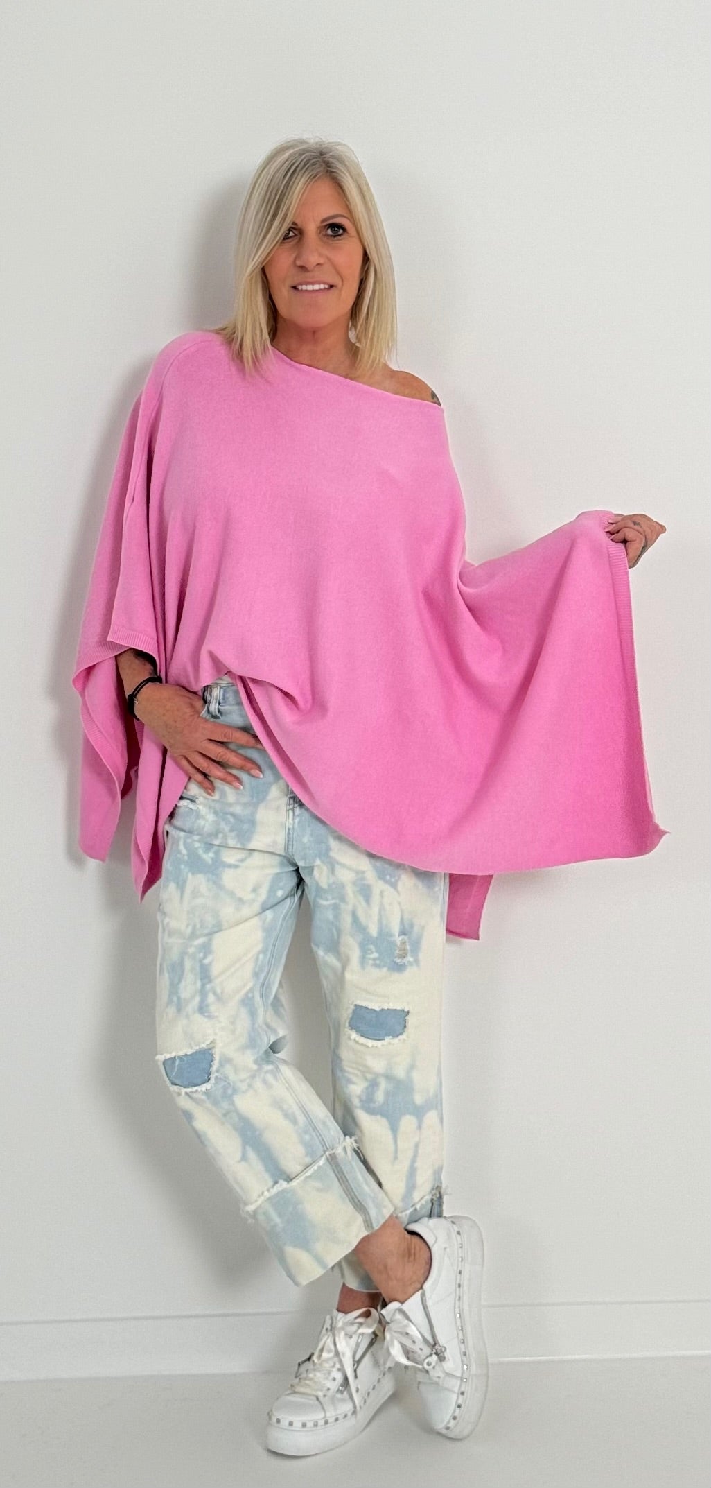 Poncho Modell "Joelle" - candy