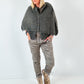 Cardigan model "Cozy Cape" - taupe