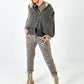 Cardigan model "Cozy Cape" - taupe
