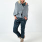 Cardigan model "Cozy Cape" - light grey