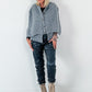 Cardigan model "Cozy Cape" - light grey