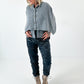 Cardigan model "Cozy Cape" - light grey