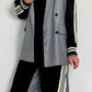 Oversized Blazer "Scarlett" - grau-schwarz