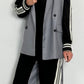 Oversized Blazer "Scarlett" - grau-schwarz