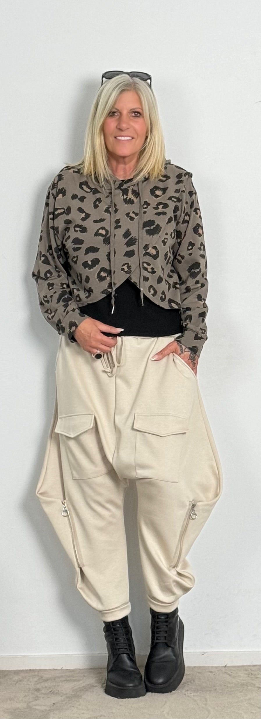 Baggy pants "Whitney" - beige