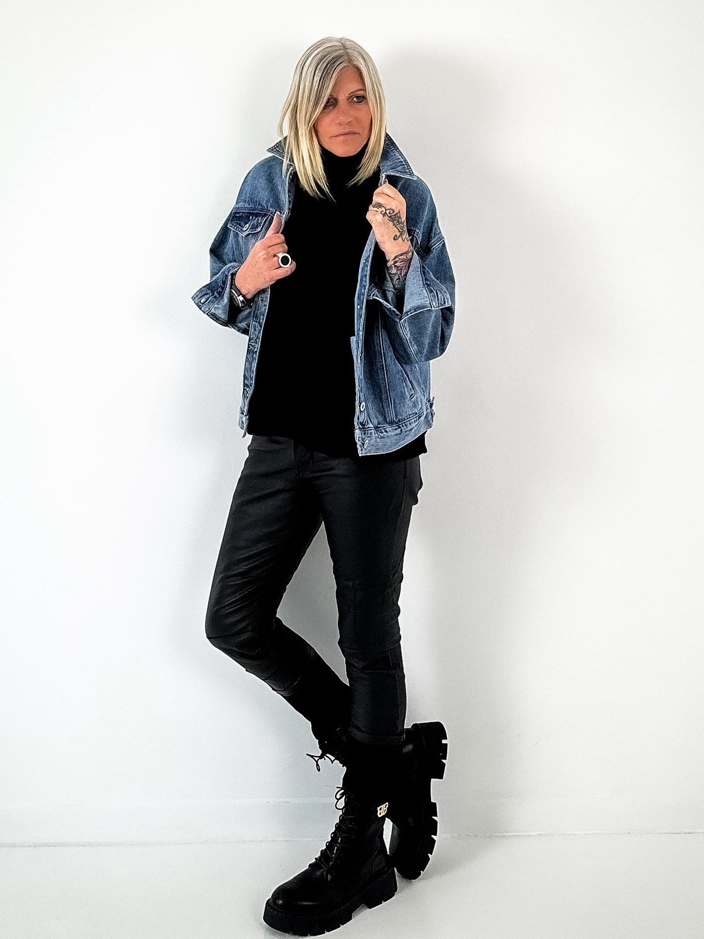 Spijkerjasje model "Stay Love" - denim