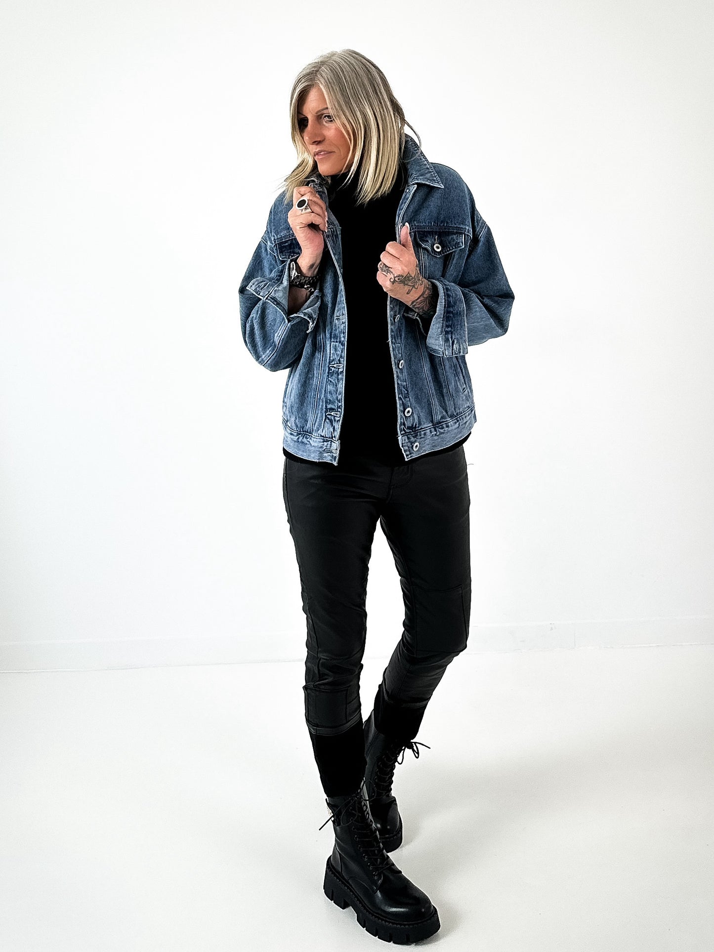 Spijkerjasje model "Stay Love" - denim