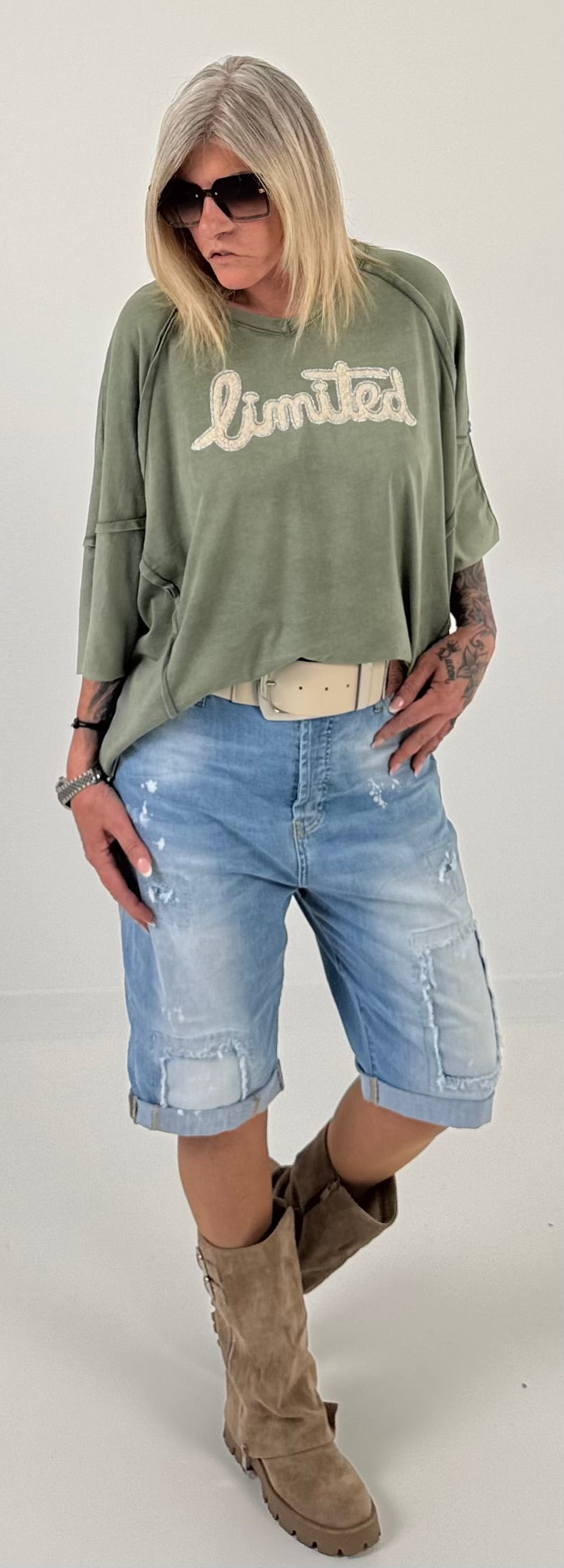 Bootie model "Ginger" - beige