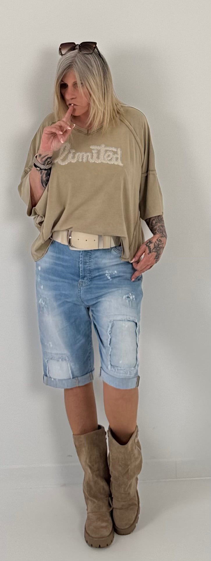 Bootie model "Ginger" - beige