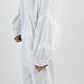 Oversized shirt met grote opgenaaide patches op de armen model "Amanda" - wit