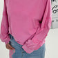 Oversized shirt met grote opgenaaide patches op de armen, model "Amanda" -candy