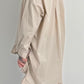 Oversized blouse met ruches aan de uiteinden, model "Xanadu" - beige