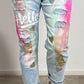 Jeans pants "Hello" - denim