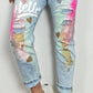 Jeans pants "Hello" - denim