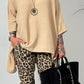 Broek in Leo-print "Viola" - camel