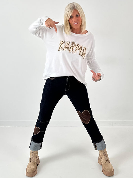 Shirt model "KARMA" - wit