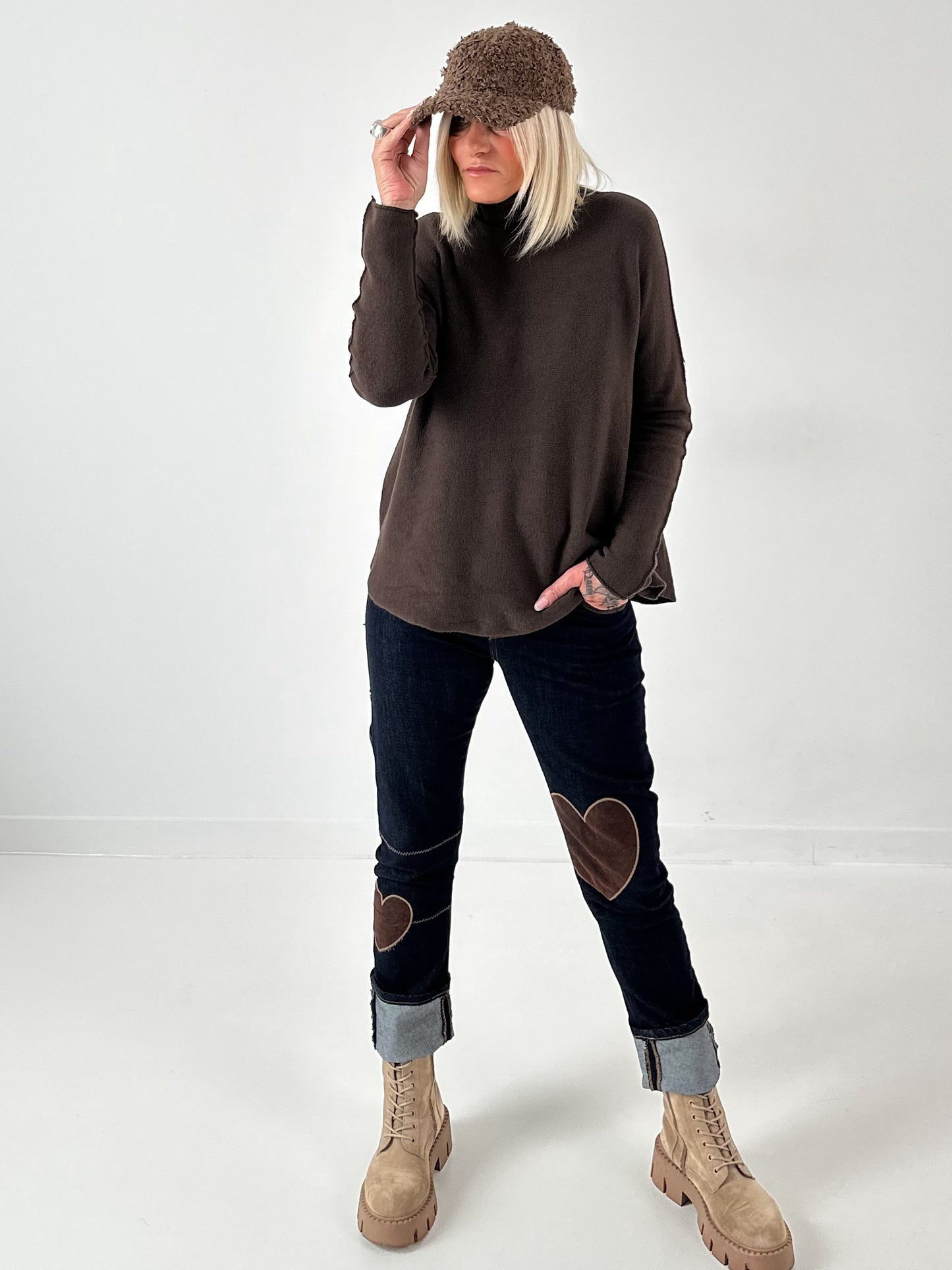 Teddy Cap Modell "Fashion Style" - schoko