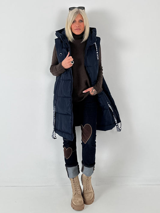 Weste Modell "Fashion Track" - nachtblau