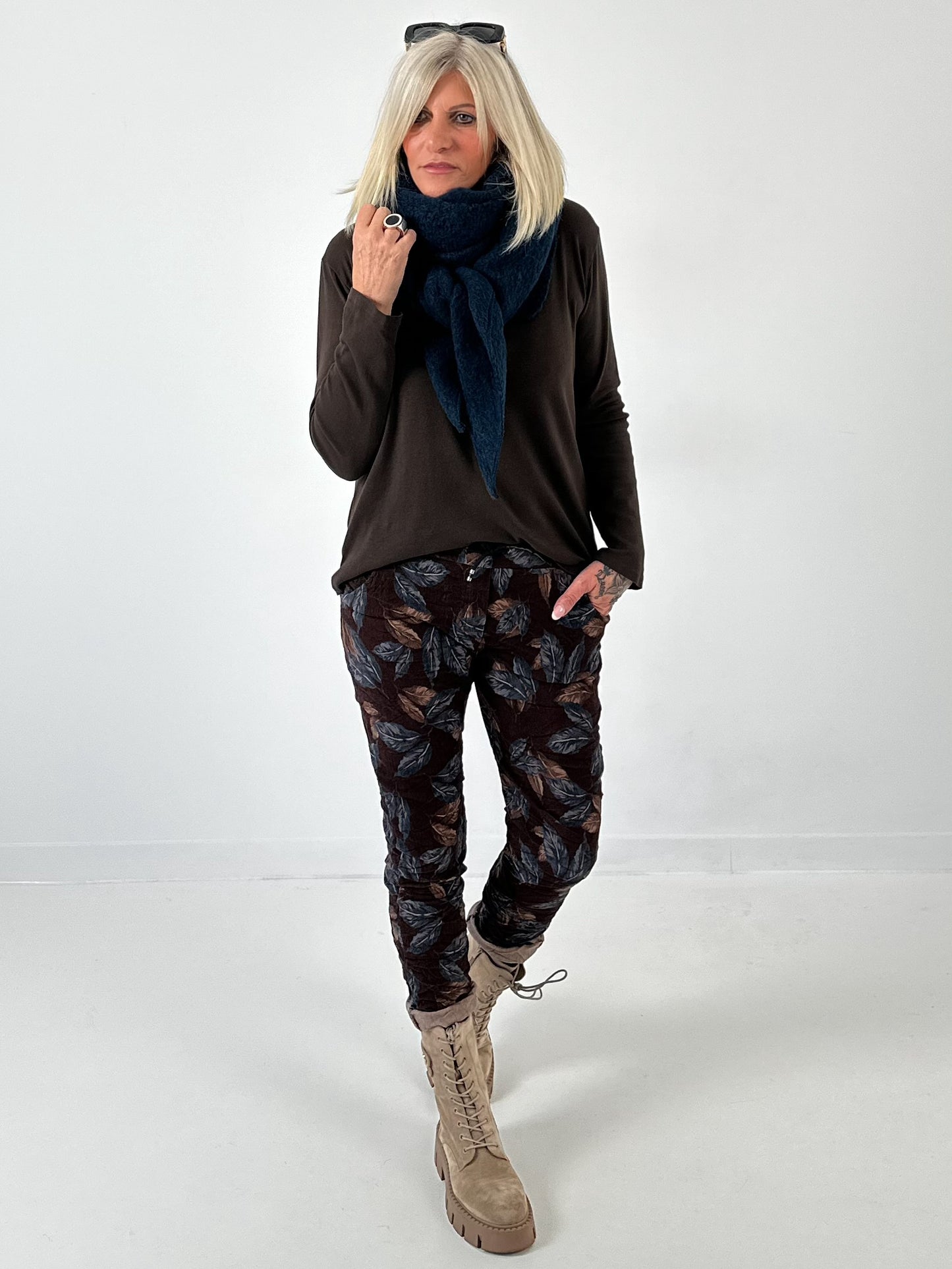 Sjaalmodel "Blue Flavour" - middernachtblauw