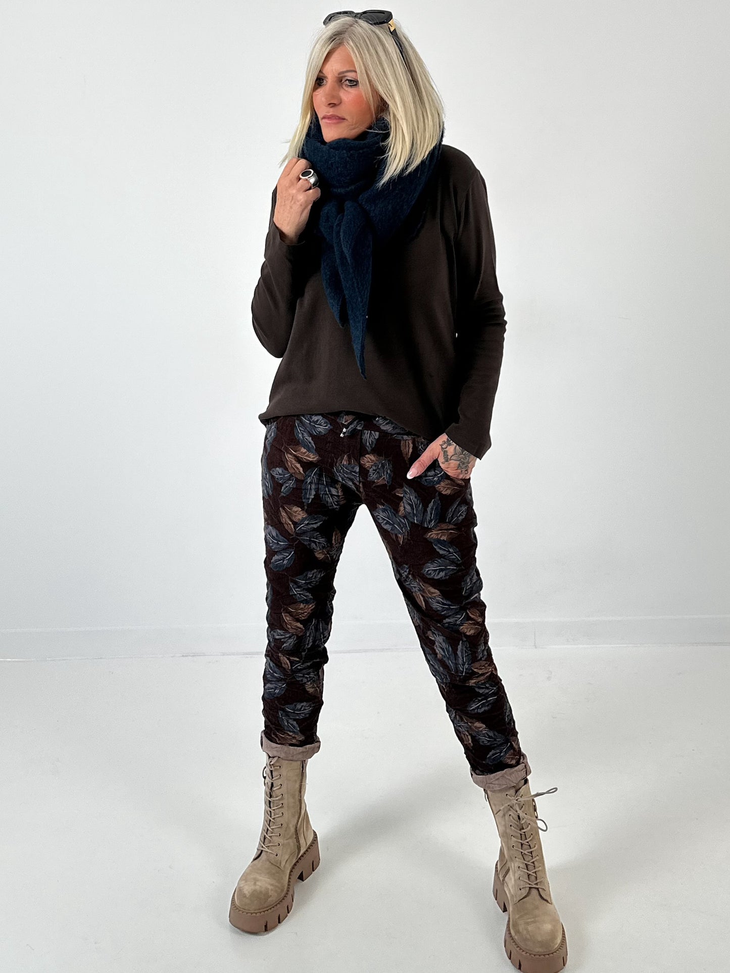 Sjaalmodel "Blue Flavour" - middernachtblauw