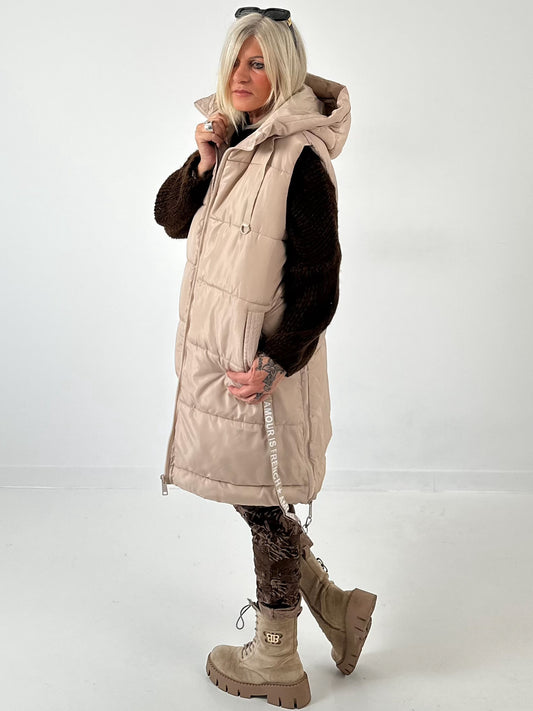 Weste Modell "Fashion Track" - beige